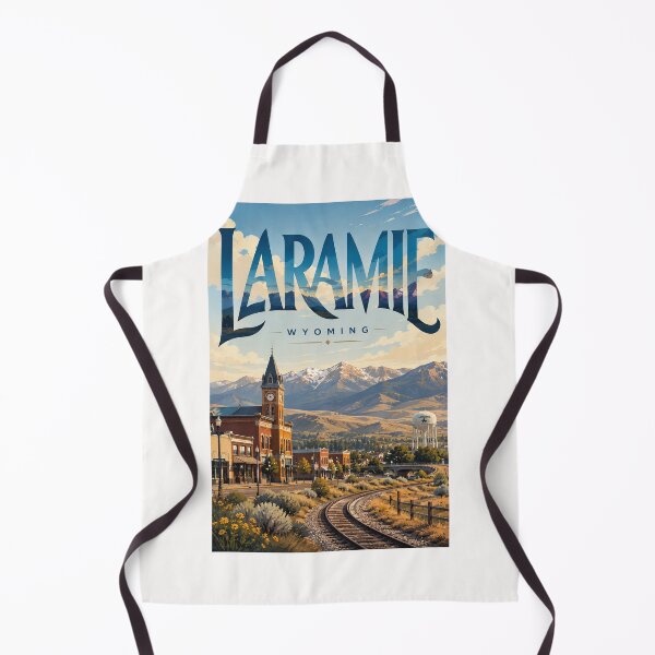 Item preview, Laramie Wyoming Historic Downtown Railroad and Snowy Range designed and sold by Places On Earth.