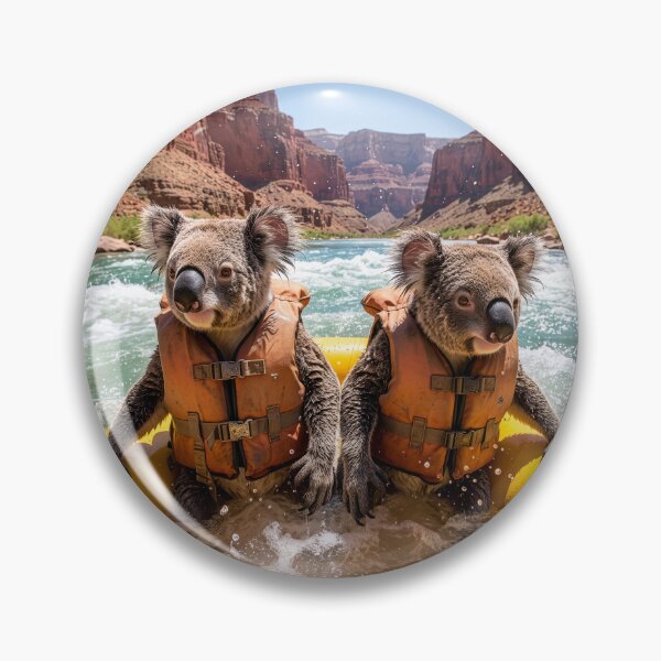 Item preview, Koalas Swamp their Raft on the Colorado River designed and sold by Tridentulus.