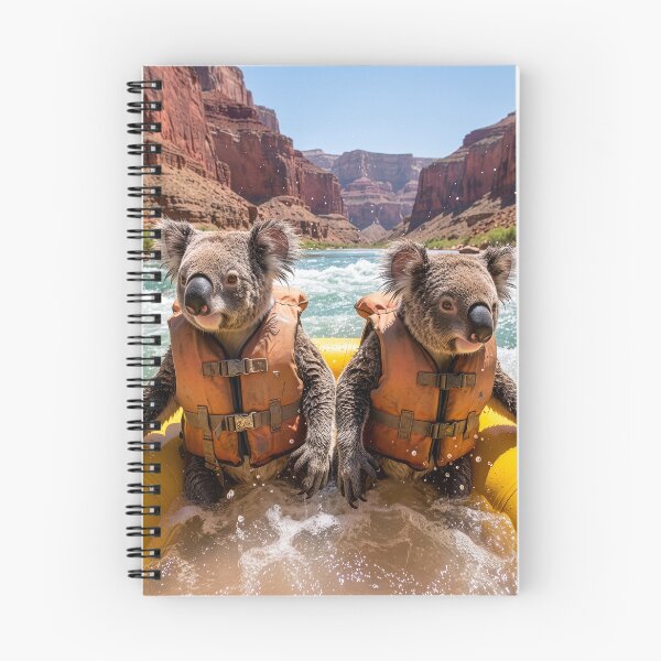 Item preview, Koalas Swamp their Raft on the Colorado River designed and sold by Tridentulus.