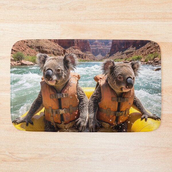 Item preview, Koalas Swamp their Raft on the Colorado River designed and sold by Tridentulus.