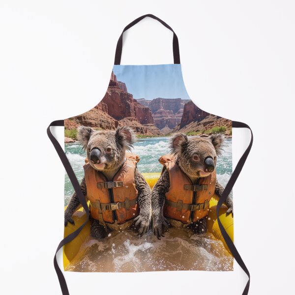 Item preview, Koalas Swamp their Raft on the Colorado River designed and sold by Tridentulus.