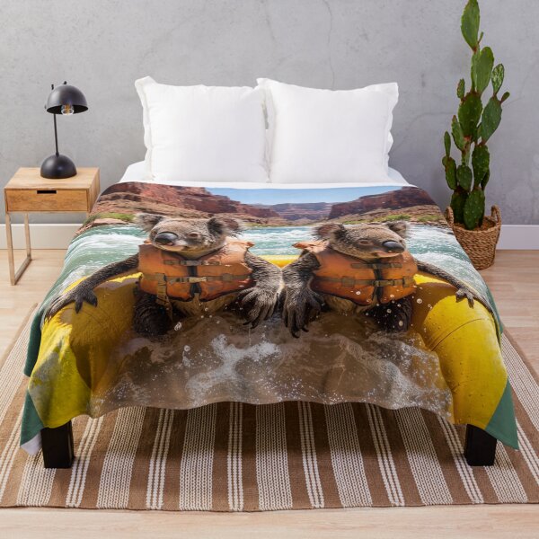 Item preview, Koalas Swamp their Raft on the Colorado River designed and sold by Tridentulus.