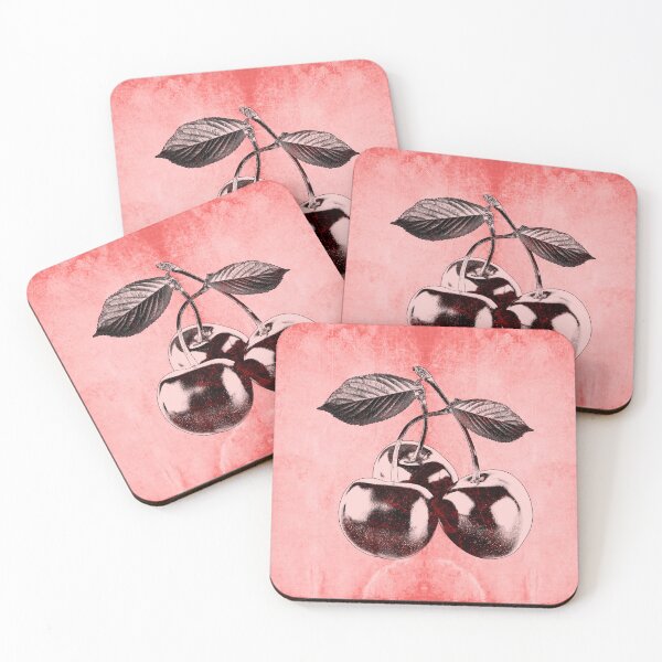 Item preview, Dark Red Cherries Three Fruit Stem Leaves Botanical Still Life designed and sold by Ghoul Enterprises.