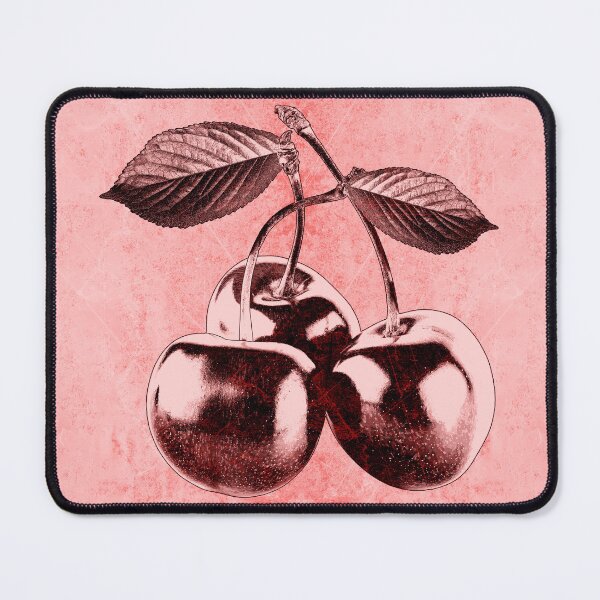 Item preview, Dark Red Cherries Three Fruit Stem Leaves Botanical Still Life designed and sold by Ghoul Enterprises.