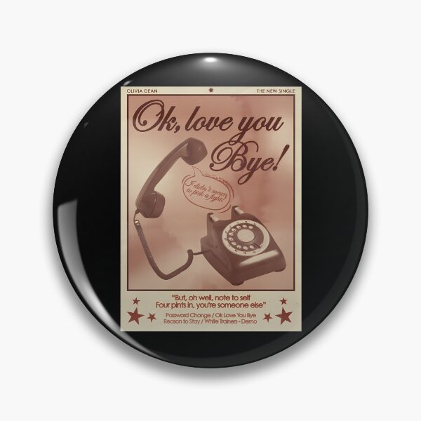 Item preview, Love You Bye Rotary Phone Sepia designed and sold by hoangtrang5906w.