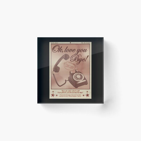 Item preview, Love You Bye Rotary Phone Sepia designed and sold by hoangtrang5906w.