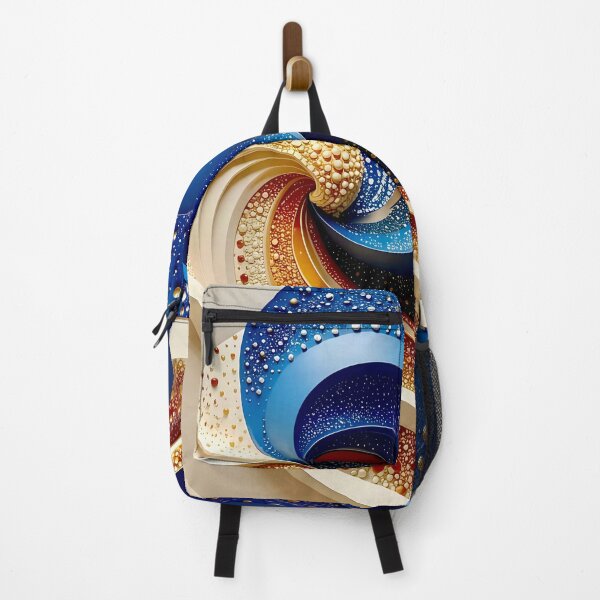 Item preview, Intricate Spiral of Blue and Gold designed and sold by Vicky Brago-Mitchell®.