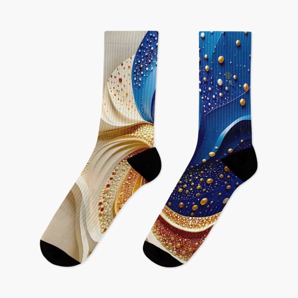 Item preview, Intricate Spiral of Blue and Gold designed and sold by Vicky Brago-Mitchell®.