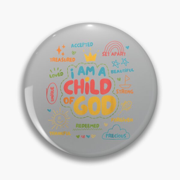 Item preview, I am a Child of God Christian Retro Jesus Faith Design Gifts designed and sold by mjohnson9.