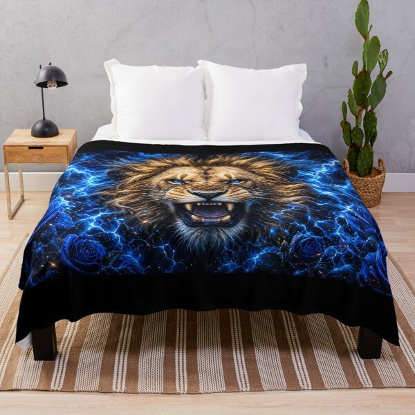 Item preview, Roaring Blue Lion Electric Storm Dark Roses Bold Energy Car Sunshade designed and sold by defvulan.