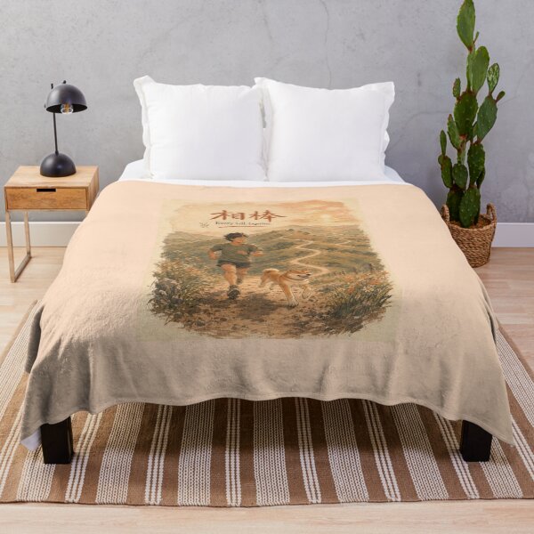 Item preview, Aibou Every Hill Together - Shiba Inu Running Companion Illustration designed and sold by Locker39.