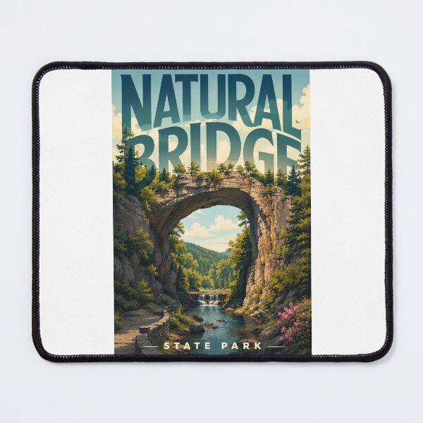 Item preview, Natural Bridge State Park Virginia Rock Arch and Cedar Creek designed and sold by Places On Earth.