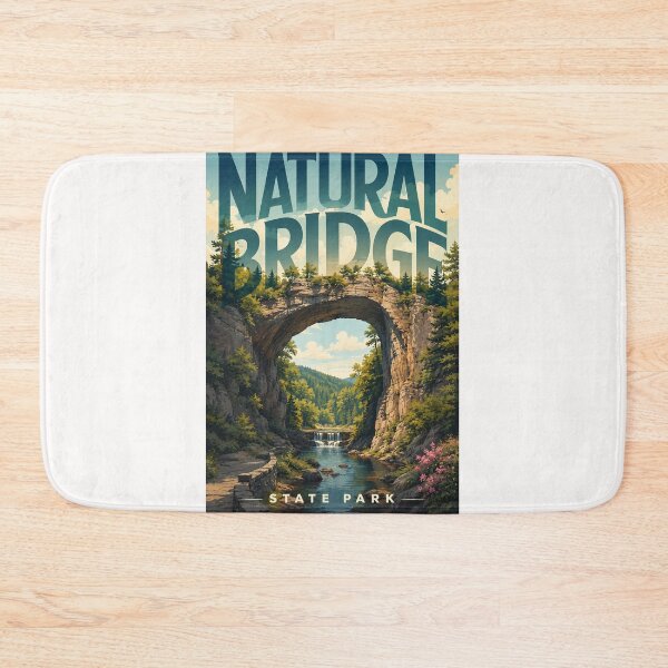 Item preview, Natural Bridge State Park Virginia Rock Arch and Cedar Creek designed and sold by Places On Earth.