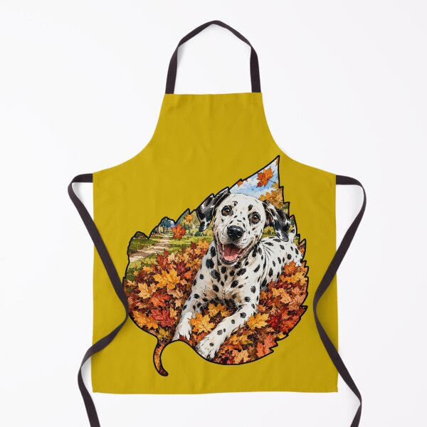 Item preview, Fall Dalmatian Playing In Autumn Leaves designed and sold by Lion and Lamb Design.