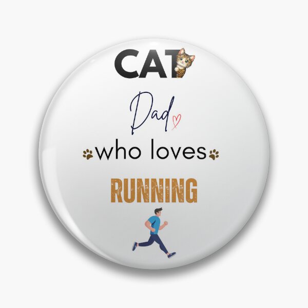 Item preview, Cat Dad Who Loves Running designed and sold by PawFitt.