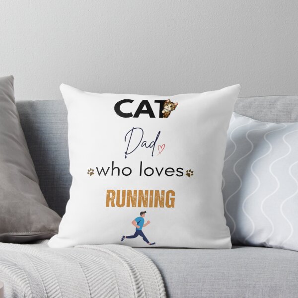 Item preview, Cat Dad Who Loves Running designed and sold by PawFitt.