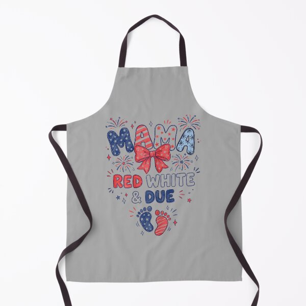 Item preview, Mama Red White and Due 4th of July Pregnancy Announcement designed and sold by ArleneRowe.