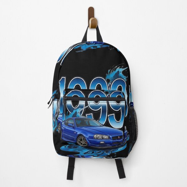 Item preview, 1999 Blue Nissan Skyline GTR R34 Street Style Graphic Art designed and sold by Bubble-Bay Shop.