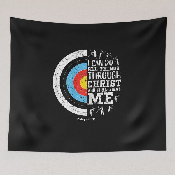 Item preview, Archery Philippians 4 13 Christian Bible Verse Faith Graphic designed and sold by FrankIsabel.