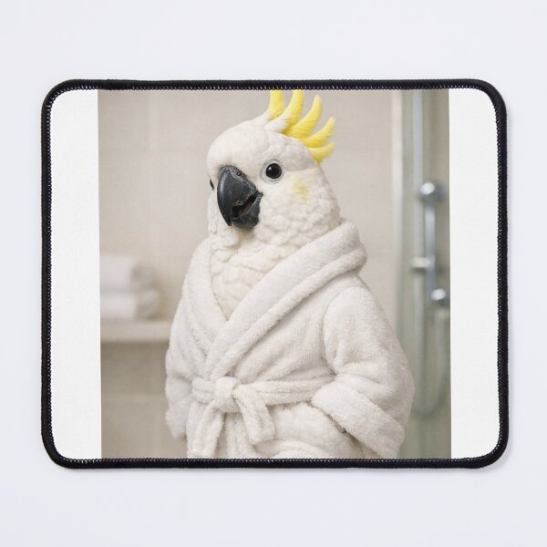 Item preview, Cozy Bathrobe Sulphur-Crested Cockatoo designed and sold by Sillytoe.