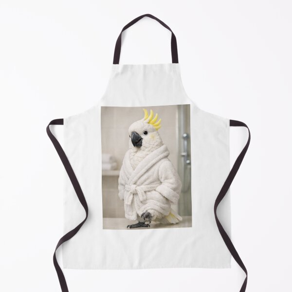Item preview, Cozy Bathrobe Sulphur-Crested Cockatoo designed and sold by Sillytoe.
