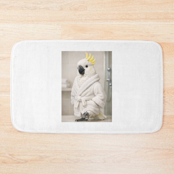 Item preview, Cozy Bathrobe Sulphur-Crested Cockatoo designed and sold by Sillytoe.