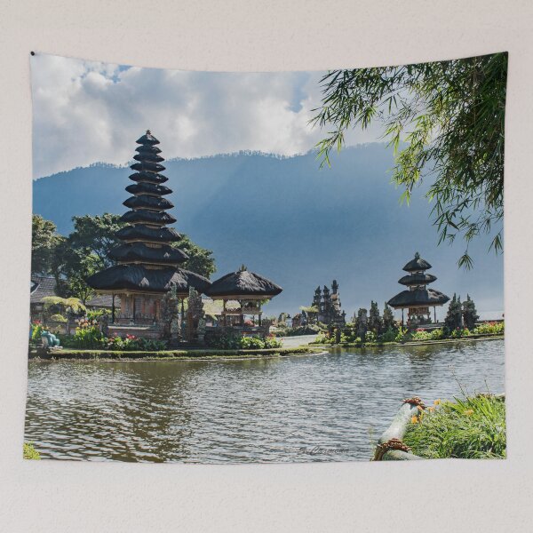 Item preview, Ulun Danu Temple Bali Travel Photography designed and sold by AuraInkSC.