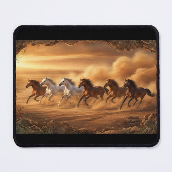Item preview, Wild Horses Galloping Herd Desert Canyon Sunset Wildlife Lover Gift designed and sold by defvulan.