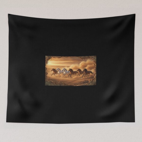 Item preview, Wild Horses Galloping Herd Desert Canyon Sunset Wildlife Lover Gift designed and sold by defvulan.