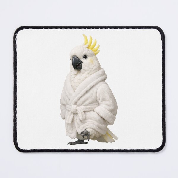 Item preview, Bathrobe Sulphur-Crested Cockatoo designed and sold by Sillytoe.