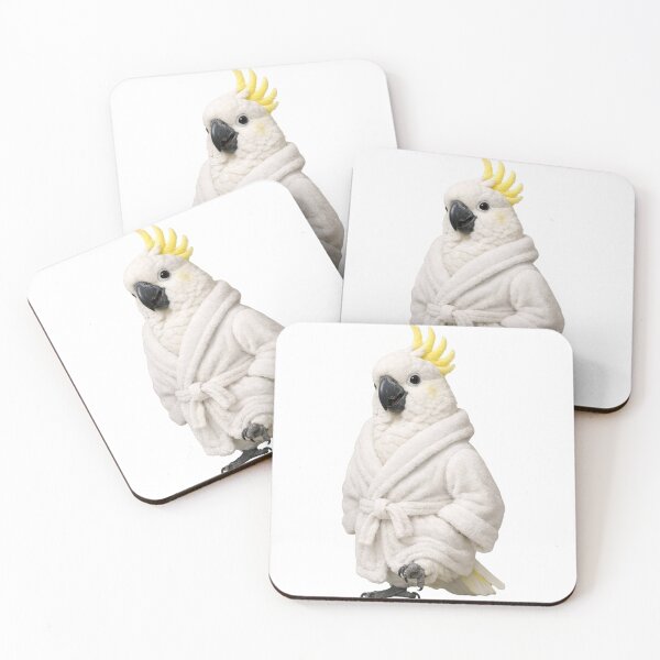 Item preview, Bathrobe Sulphur-Crested Cockatoo designed and sold by Sillytoe.