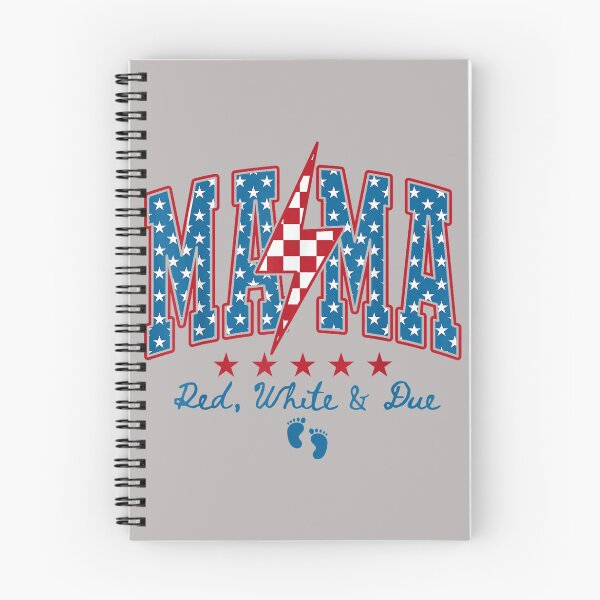 Item preview, Mama Red White and Due 4th of July Pregnancy Baby Reveal designed and sold by ArleneRowe.