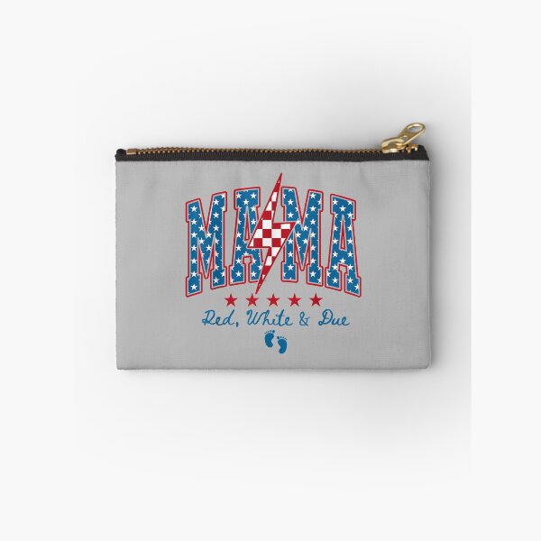 Item preview, Mama Red White and Due 4th of July Pregnancy Baby Reveal designed and sold by ArleneRowe.