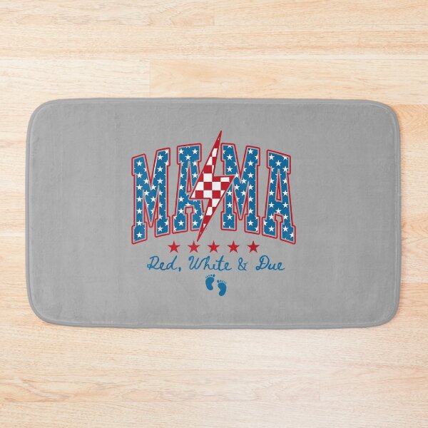 Item preview, Mama Red White and Due 4th of July Pregnancy Baby Reveal designed and sold by ArleneRowe.