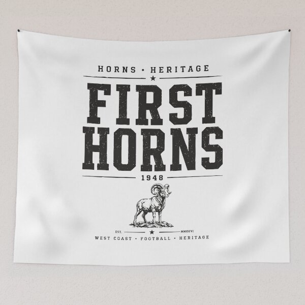 Item preview, First Horns 1948 — Vintage West Coast Football Heritage designed and sold by elcarnero.