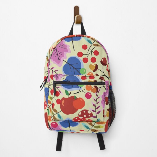 Item preview, Autumn Seamless Pattern with Apples and Mushrooms designed and sold by PowerAntShop.