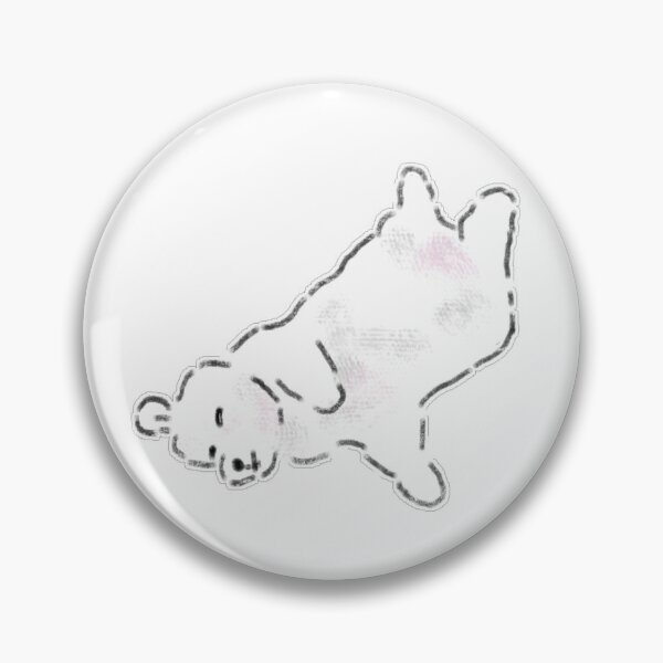 Item preview, Cute Sleeping White Dog Belly Up Art designed and sold by raun.draw.