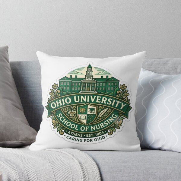 Item preview, Ohio University Nursing Historic Campus Badge - Athens OH Nursing Gift designed and sold by abdesigns4u.