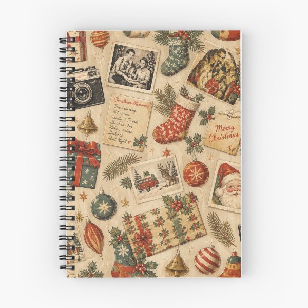 Item preview, Holiday Cheer Christmas Memories Pattern Vintage Christmas Design designed and sold by LiviuGligoros.