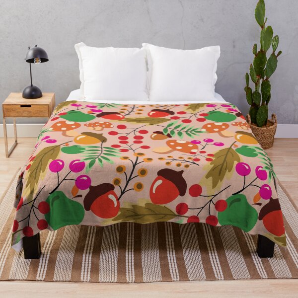 Item preview, Cute Autumn Seamless Pattern with Seasonal Elements designed and sold by PowerAntShop.
