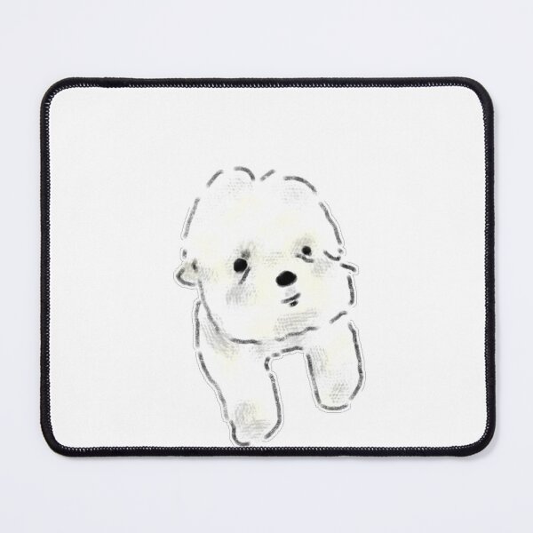 Item preview, Cute Fluffy White Dog Looking Up Art designed and sold by raun.draw.