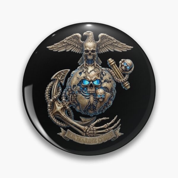 Item preview, Eagle Globe and Anchor Skull designed and sold by InkShiftLabs.
