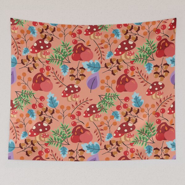 Item preview, Fall Harvest Seamless Pattern with Apples and Berries designed and sold by PowerAntShop.