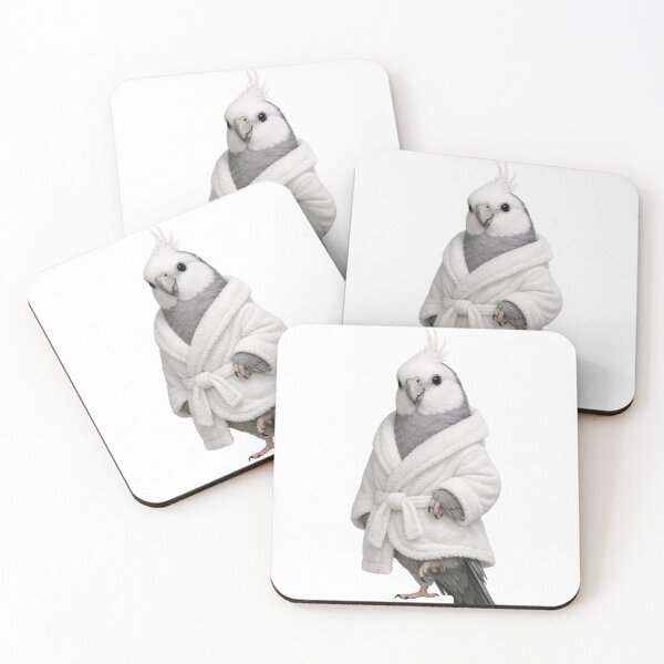 Item preview, Comfy Bathrobe White Faced Cockatiel designed and sold by Sillytoe.