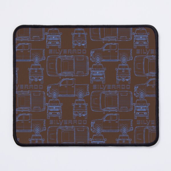 Item preview, Chevrolet Silverado Technical Blueprint – Blue Line Art designed and sold by jubileuuu.