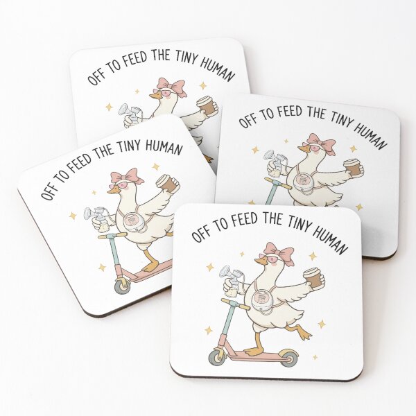 Item preview, Off To Feed The Tiny Human Funny Breastfeeding Mom New Mom Shirt designed and sold by fungyar.