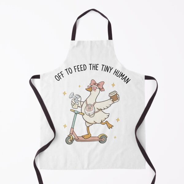 Item preview, Off To Feed The Tiny Human Funny Breastfeeding Mom New Mom Shirt designed and sold by fungyar.