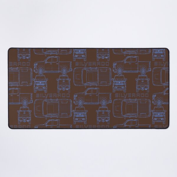Item preview, Chevrolet Silverado Technical Blueprint – Blue Line Art designed and sold by jubileuuu.