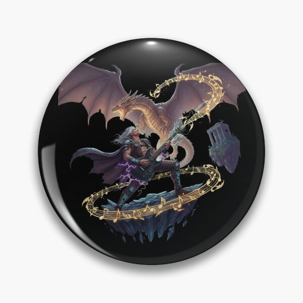 Item preview, Epic Fantasy Rock Warrior Dragon Magic Art designed and sold by UrbanPrts.