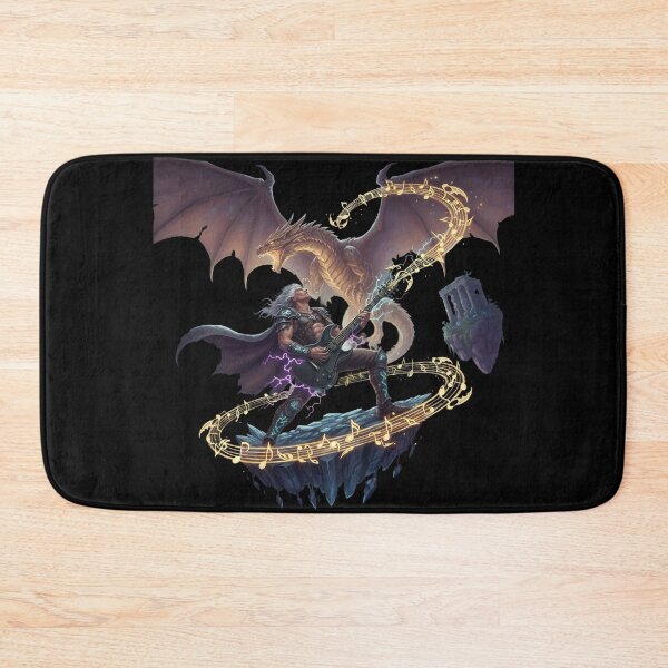 Item preview, Epic Fantasy Rock Warrior Dragon Magic Art designed and sold by UrbanPrts.